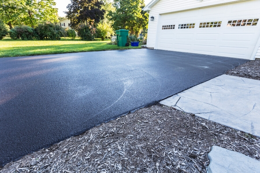 Asphalt driveway